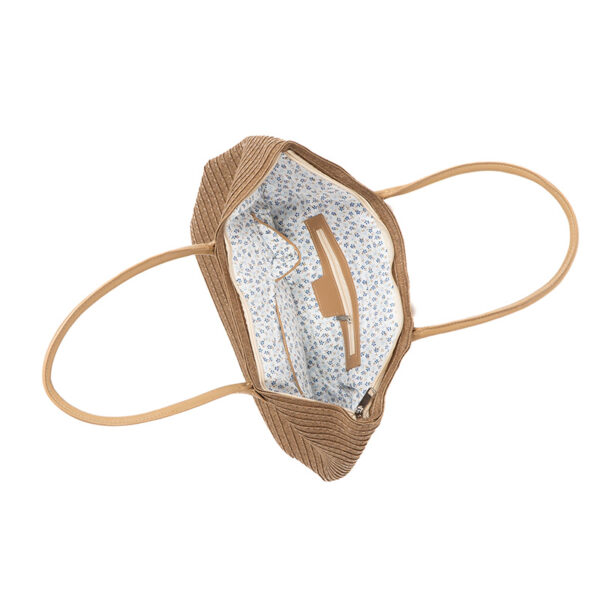 Monnq Straw Magha Bag Brown