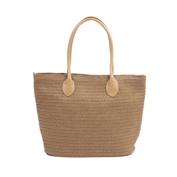 Monnq Straw Magha Bag Brown