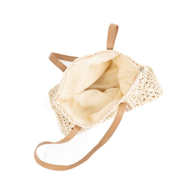 Monnq Straw Bag Nalanda Natural