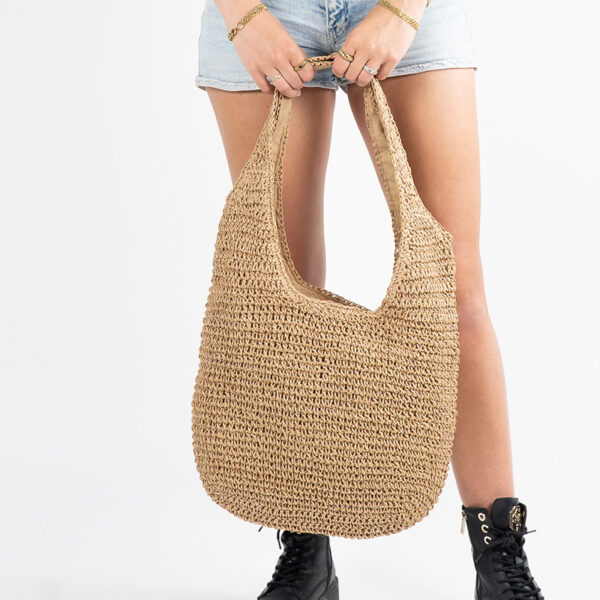 Monnq Straw Bag Mila Wheat