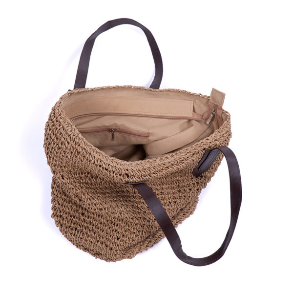 Monnq Straw Bag Trinley Light Brown