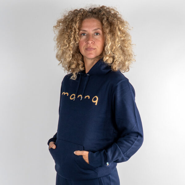 Monnq Classic Hoodie French Navy (Gold)