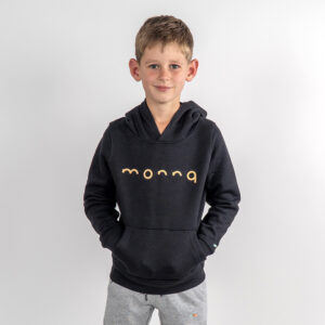 Monnq Kids Hoodie Black (Gold)
