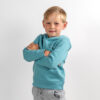 Monnq Kids Hoodie Teal Monstera