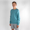 Monnq Kids Sweater Teal Monstera