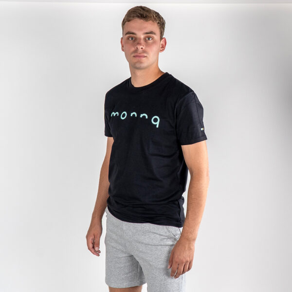 Monnq T-Shirt Black (Green)