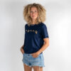 Monnq T-Shirt French Navy (Gold)