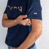 Monnq T-Shirt French Navy (Gold)
